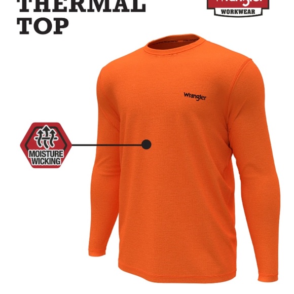 Wrangler Men’s Heavy Weight Thermal Top - Picture 4 of 4